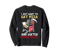 Je Veux Juste Manger de la Pizza et Regarder des Films d'horreur Sweatshirt