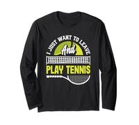 Je Veux Juste partir et Jouer au Tennis Manche Longue