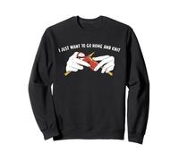 Je Veux Juste rentrer chez Moi et Tricoter Sweatshirt