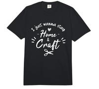 Je Veux Juste Rester à la Maison et Faire du Bricolage, de l'artisanat Amusant pour Crafter Comfort Colors Adult Heavyweight T-Shirt