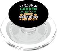 Je Veux Juste Travailler dans Mon Jardin et Passer du Temps avec Mon Chien PopSockets PopGrip pour MagSafe