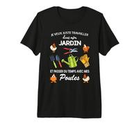 Je Veux Juste Travailler dans Mon Jardin et Passer du Temps T-Shirt Haut de Gamme