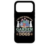 Je Veux Juste Travailler dans Mon Jardin et Sortir avec Mes Chiens Coque pour iPhone 17 Pro Max