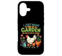 Je Veux Juste Travailler dans Mon Jardin et Sortir avec Mes Poules Coque pour iPhone 17