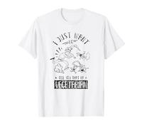 Je veux juste vous dire que je suis végétarien végétalien T-Shirt