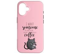 Je Veux Que Quelqu'un me Regarde comme Je Regarde Le café Coque pour iPhone 16