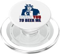 Je Veux Que TU ME BÈRES, Oncle Sam, 4 Juillet, Drinking Meme on Back PopSockets PopGrip pour MagSafe