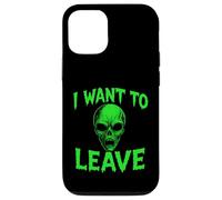 Je Veux Quitter Alien - Vintage Creepy Alien UFO Lover Coque pour iPhone 12/12 Pro