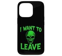 Je Veux Quitter Alien - Vintage Creepy Alien UFO Lover Coque pour iPhone 13 Pro