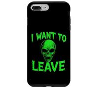 Je Veux Quitter Alien - Vintage Creepy Alien UFO Lover Coque pour iPhone 7 Plus/8 Plus