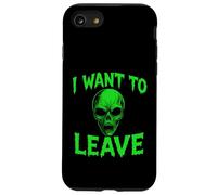 Je Veux Quitter Alien - Vintage Creepy Alien UFO Lover Coque pour iPhone SE (2020) / 7/8