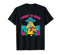 Je Veux Quitter Funny Spaceship T-Shirt