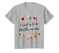 Je Veux qu'on vieillisse Ensemble T-Shirt, Enfant, Gris Chiné, 6 Ans