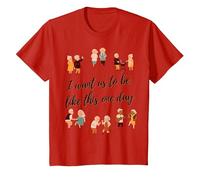 Je Veux qu'on vieillisse Ensemble T-Shirt, Enfant, Rouge, 2 Ans