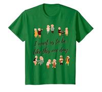 Je Veux qu'on vieillisse Ensemble T-Shirt, Enfant, Vert Kelly, 8 Ans