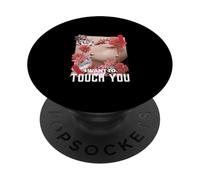 Je Veux Te Toucher (déclaration d'amour et Graphique) PopSockets PopGrip Adhésif