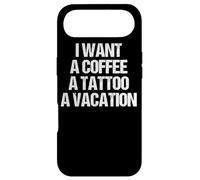 Je Veux Un CAFÉ, Un Tatouage ET des Vacances Design Coque pour iPhone Air