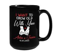 Je Veux Vieillir Avec Toi Tasse À Thé Unique Tasse À Café Céramique Mug Cadeaux Amusants Pour Anniversaire Pâques Collègue 330Ml