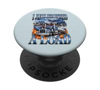Je Viens de déposer Un modèle Load Trucker Big Rig Driver PopSockets PopGrip Adhésif