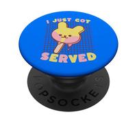 Je Viens de me Faire Servir Bunny Ice Pop Kawaii PopSockets PopGrip Adhésif
