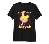 Je Viens de me Faire Servir Bunny Ice Pop Kawaii T-Shirt Haut de Gamme