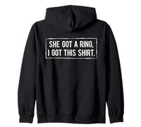 Je Viens de me marier, Elle a reçu Une Bague et J'Ai reçu Cette drôle de déclaration Sweat à Capuche