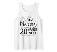 Je viens de me marier il y a 20 ans, cela correspond à mon 20e anniversaire de mariage Débardeur