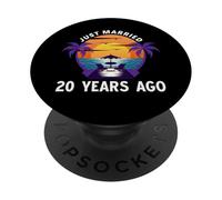 Je Viens de me marier il y a 20 Ans, Cela Correspond à Mon 20e Anniversaire de Mariage PopSockets PopGrip Adhésif
