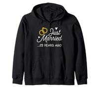 Je Viens de me marier il y a 25 Ans 25e Anniversaire Sweat à Capuche