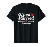 Je Viens de me marier il y a 5 Ans, Anniversaire de Mariage drôle en Couple T-Shirt