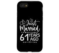 Je viens de me marier il y a 61 ans, ce qui correspond au 61e anniversaire de mariage Coque pour iPhone SE (2020) / 7 / 8