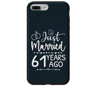 Je Viens de me marier il y a 61 Ans, ce Qui Correspond au 61e Anniversaire de Mariage Coque pour iPhone 7 Plus/8 Plus