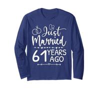 Je Viens de me marier il y a 61 Ans, ce Qui Correspond au 61e Anniversaire de Mariage Manche Longue