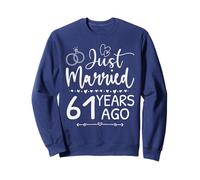 Je Viens de me marier il y a 61 Ans, ce Qui Correspond au 61e Anniversaire de Mariage Sweatshirt