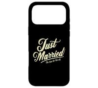 Je Viens de me marier jusqu'à présent, Donc de Bonnes Vacances Vintage pour Un Couple de Jeunes mariés Coque pour iPhone 17 Pro Max