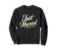 Je Viens de me marier jusqu'à présent, si Bon Couple de Jeunes mariés Vintage Sweatshirt