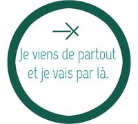 Je Viens De Partout (8x8cm) - Sticker/Autocollant