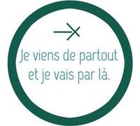 Je viens de partout (8x8cm) - Sticker/autocollant G