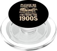 Je Viens des années 1900, s'il Te plaît, sois Patient pour Papa, mère, Oncle PopSockets PopGrip pour MagSafe