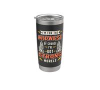Je viens du Midwest, bien sûr, je chasse aux champignons Gobelet isotherme en acier inoxydable double paroi