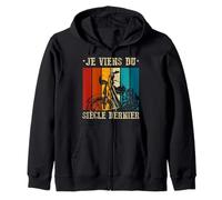 Je Viens du Siècle Dernier Anniversaire Homme Motard Sweat à Capuche