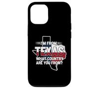 Je viens du Texas, de quel pays venez-vous ? Drapeau du Texas Coque pour iPhone 12/12 Pro