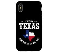 Je viens du Texas, de quel pays venez-vous ? Drapeau du Texas Coque pour iPhone X/XS