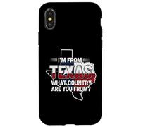 Je viens du Texas, de quel pays venez-vous ? Drapeau du Texas Coque pour iPhone X/XS