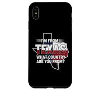 Je viens du Texas, de quel pays venez-vous ? Drapeau du Texas Coque pour iPhone XS Max