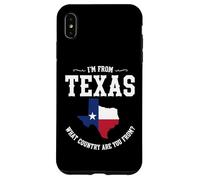 Je viens du Texas, de quel pays venez-vous ? Drapeau du Texas Coque pour iPhone XS Max