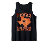 Je Viens du Texas Shirt De Quel Pays Viens Tu Débardeur
