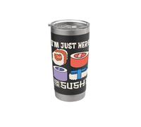 Je viens pour les sushis Gobelet isotherme en acier inoxydable double paroi
