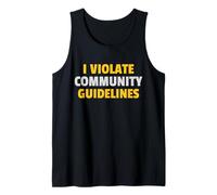 Je Viole Les règles de la communauté Funny Sarcastic People Funny Débardeur