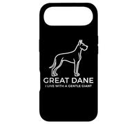 Je vis avec Un Gentil propriétaire de Chien Dogue Allemand Géant Coque pour iPhone Air